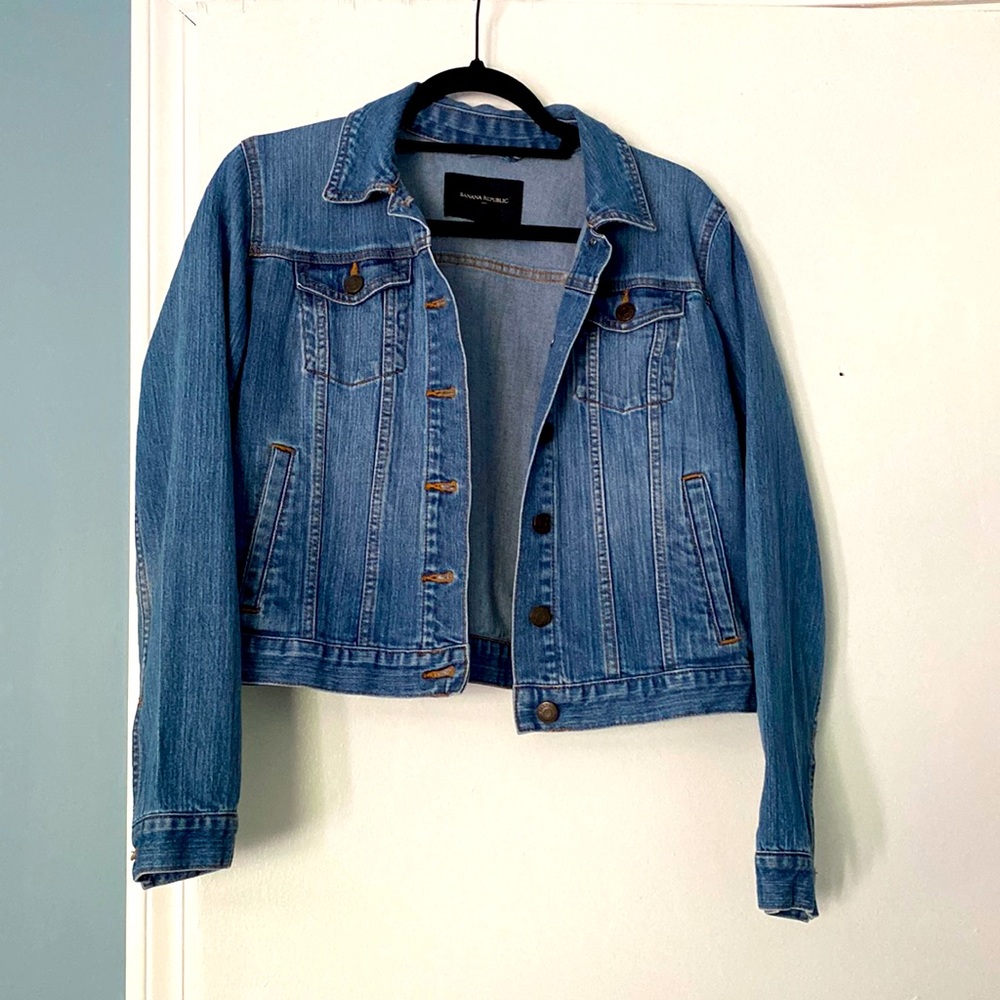Adorable jean jacket from Banana Republic.
